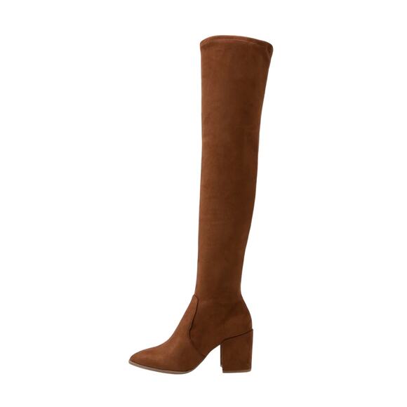 Steve Madden Women's Jacoby Thigh High Over The Knee Boots Brown Suede Tall 6 - Picture 2 of 6
